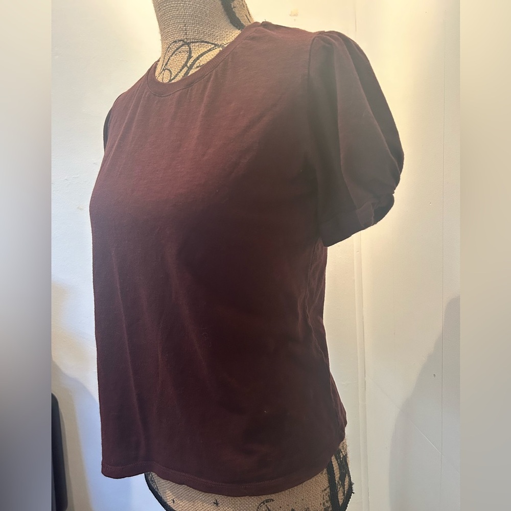 Maurices Maroon Short Sleeve Top - Picture 2 of 4